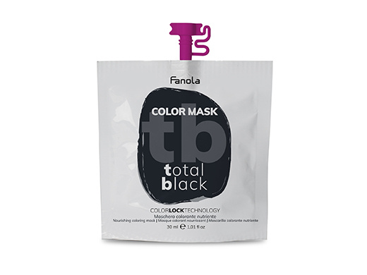 Maska Color Mask Total Black černá 30 ml Fanola