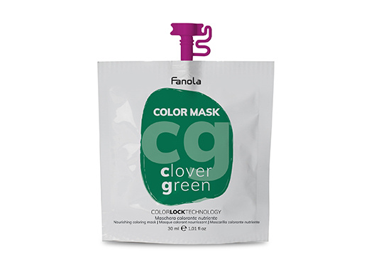 Maska Color Mask Clover Green zelená  30 ml Fanola