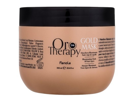 Fanola Oro Therapy Gold Mask hydratační maska pro suché a nepoddajné vlasy 300 ml