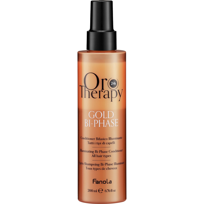 Fanola Oro Therapy Gold Bi-Phase 2fázový bezoplachový kondicionér 200 ml