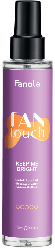 Fanola FAN touch KEEP ME BRIGHT sprej pro lesk a hebkost vlasů 100 ml