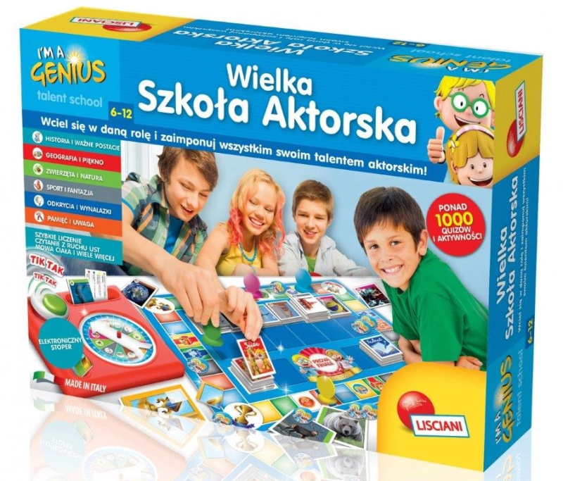 Lisciani Malý génius – Velká škola herectví stolní hra