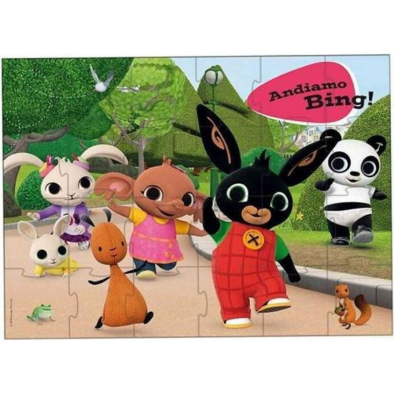 Lisciani Obrovské podlahové Bing: Správná parta 24 dílků