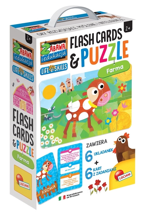 Lisciani vzdělávací puzzle a karty Farma