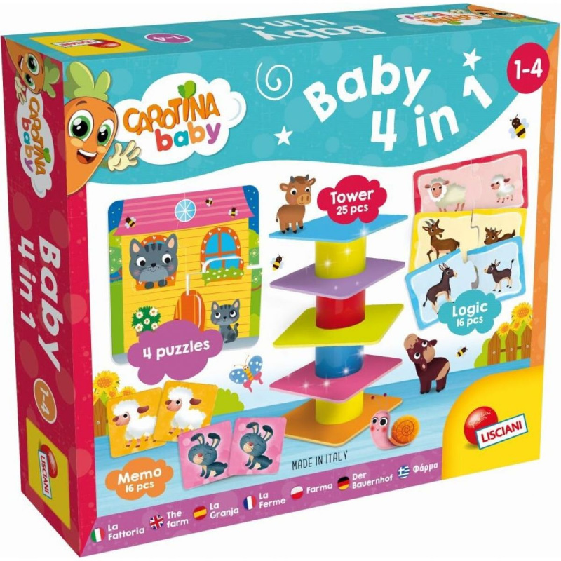 Lisciani CAROTINA BABY - Hry 4v1