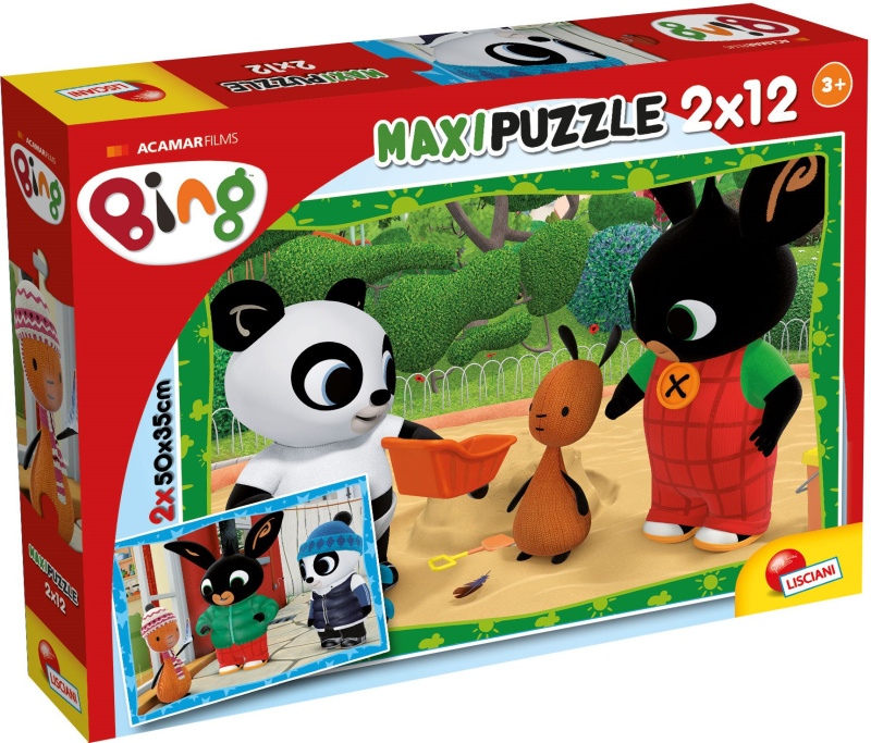 Lisciani Bing a jeho přátelé Puzzle 2x12