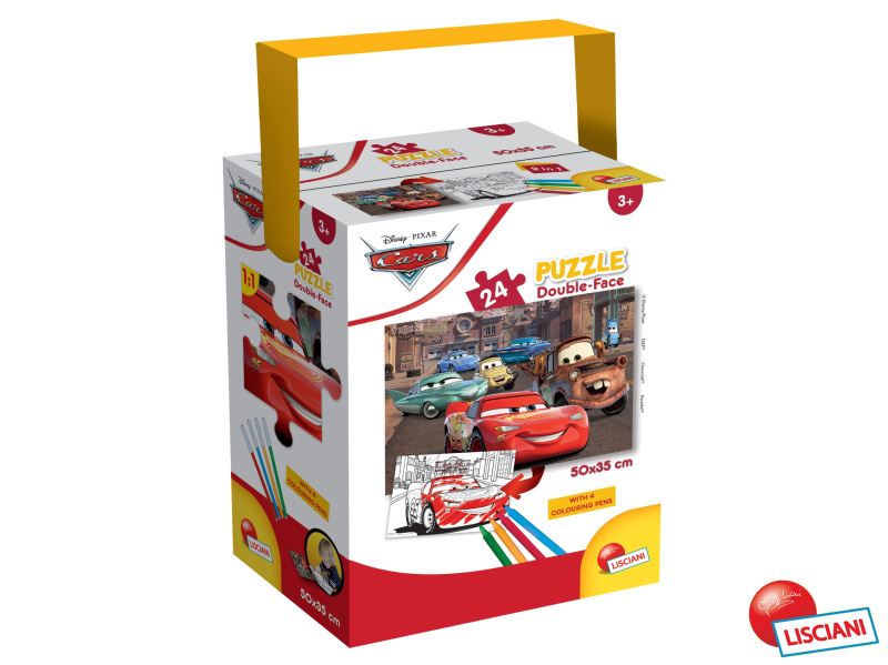 Lisciani Cars double-face 24 dílků