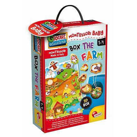 Lisciani Montessori Baby box - Vkládačka farma