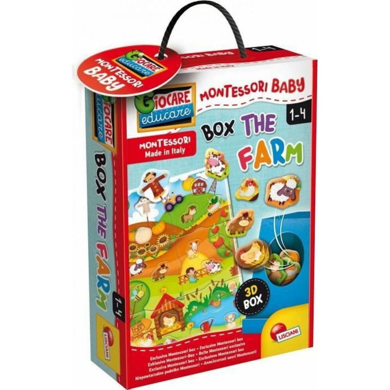Lisciani Montessori Baby box - Vkládačka farma