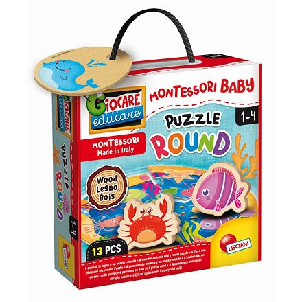 Lisciani MONTESSORI DŘEVĚNÉ PUZZLE KRUH
