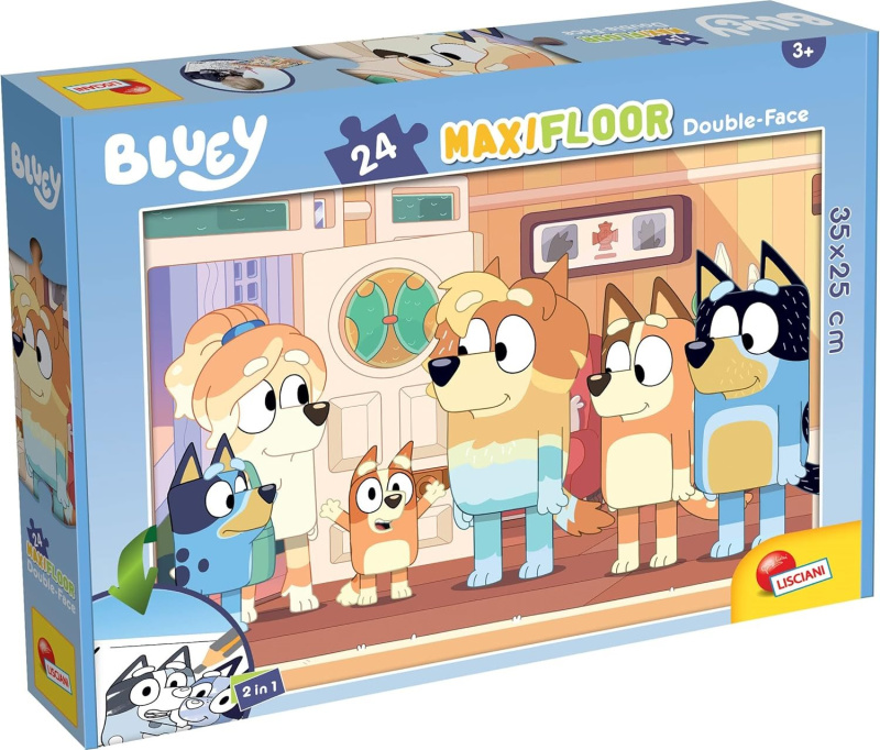 Oboustranné puzzle 24 dílků maxi Bluey