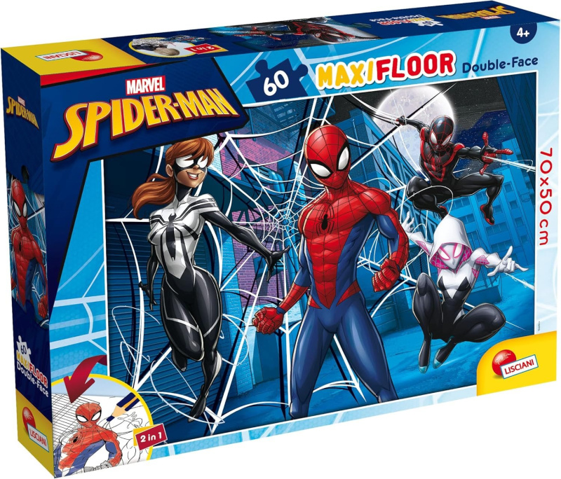 Lisciani Spider-Man maxi puzzle oboustranné 60