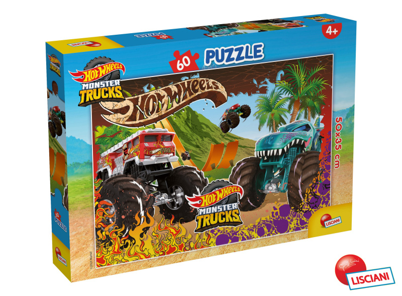HOT WHEELS Puzzle 50x35cm 60 dílků