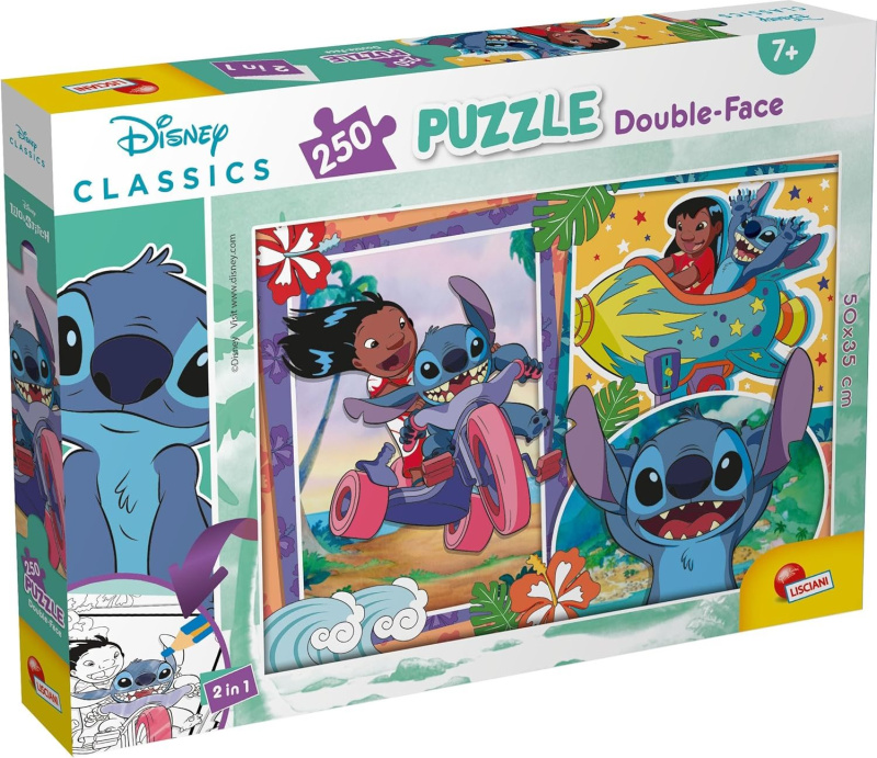 Lilo & Stitch Puzzle oboustranné 50x35cm 250 dílků