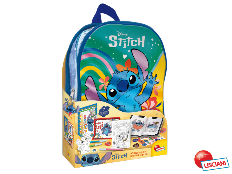 Stitch batoh kreslící sada 31cm