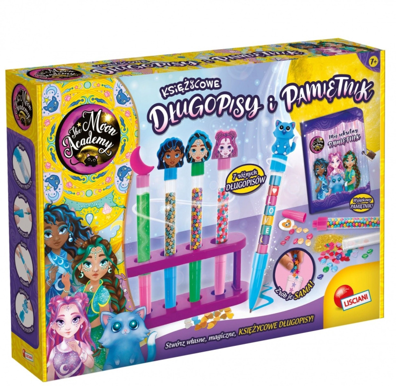 kreativní sada moon academy měsíční propisky a deník