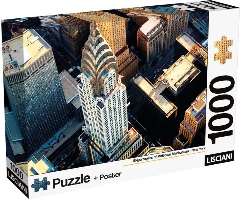 Puzzle Lisciani 1000 dílků Mrakodrapy na Manhattanu, New York
