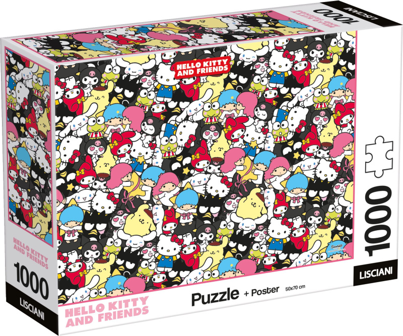 Puzzle Lisciani 1000 dílků Hello Kitty a přátelé