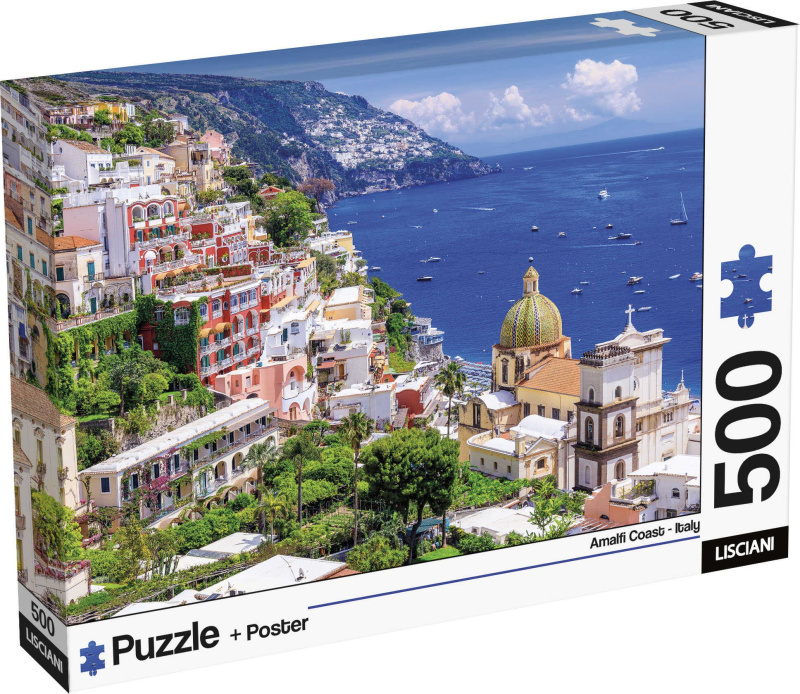 Puzzle Lisciani 500 dílků Amalfitánské pobřeží, Itálie