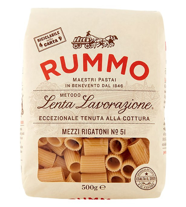 RUMMO Mezzi Rigatoni těstoviny 500 g
