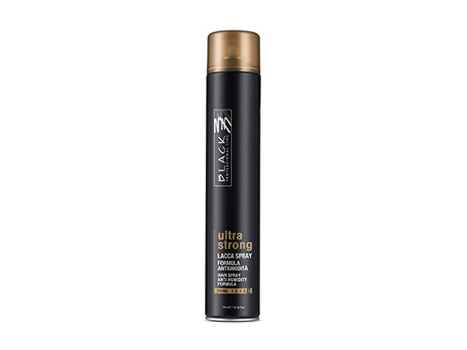 BLACK Hair Spray- ULTRA  Strong 500 ml