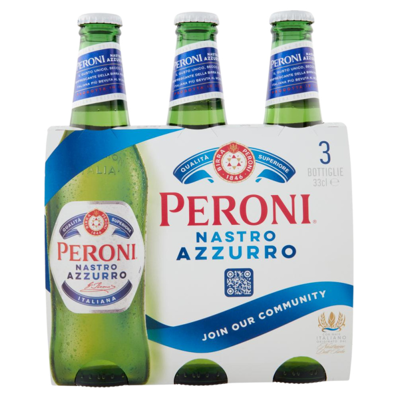 Peroni Premiový ležák Nastro Azzurro 3x33cl