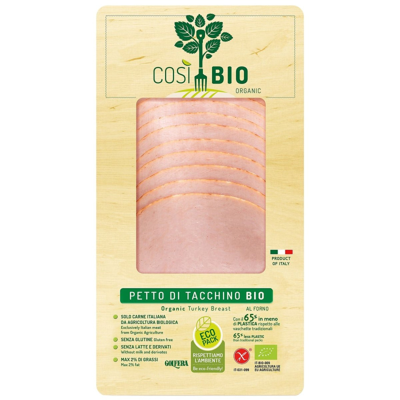 COSÌ BIO Krůtí šunka EKO balení