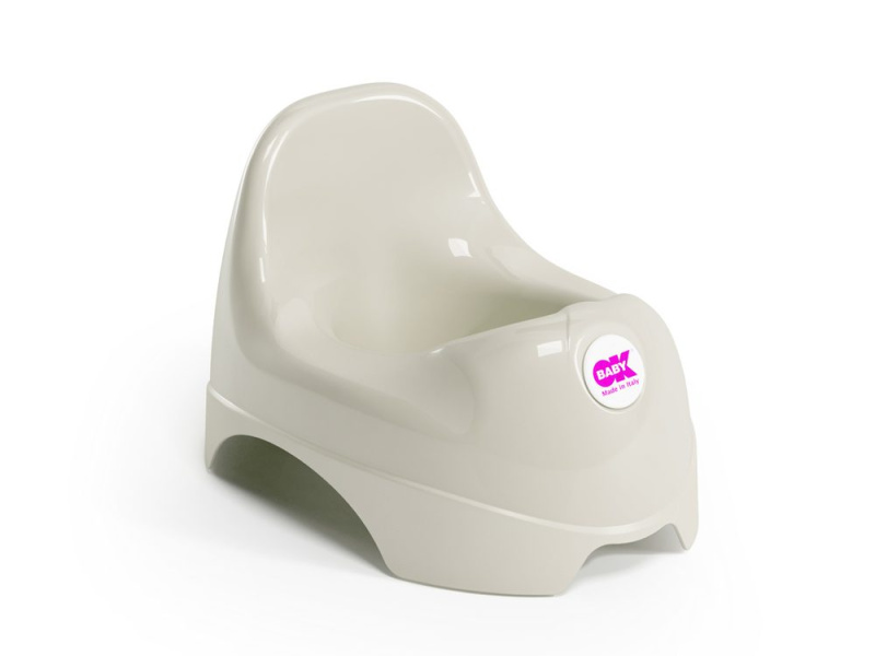 OK BABY Nočník Relax grey - OK BABY Nočník Relax white