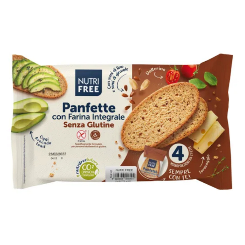 NUTRIFREE Panfette celozrnný krájený chléb 4 x 85 g