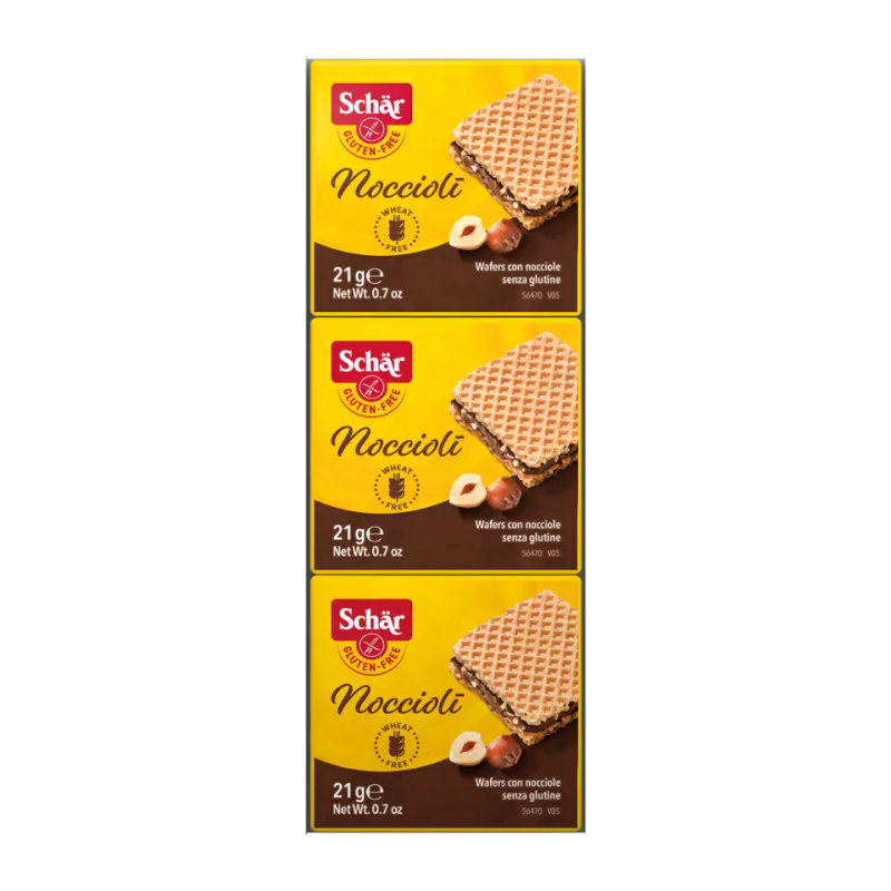 SCHÄR Noccioli oplatky s lískooříškovým krémem bez lepku 63 g