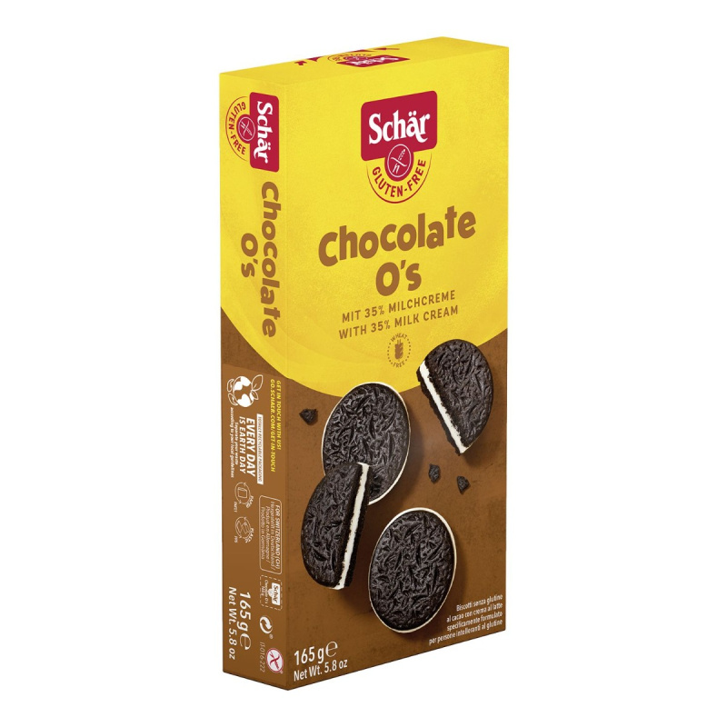 SCHÄR Chocolate Oś kakaové sušenky bez lepku 165 g