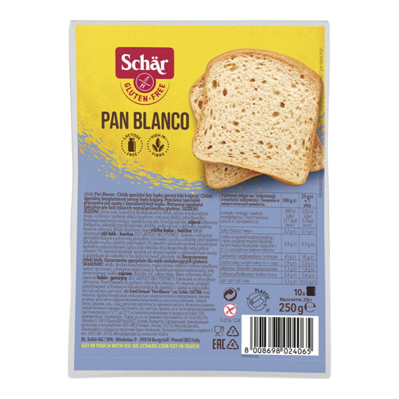 Schär Pan blanco bezlepkový chléb