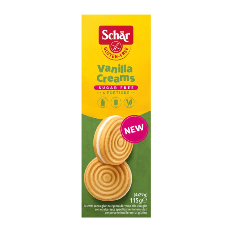 Schär Sušenky plněné vanilkovým krémem bez lepku 115 g