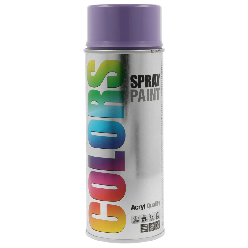 Lak ve spreji COLORS RAL 4005 světle modrofialová lesklá 400 ml