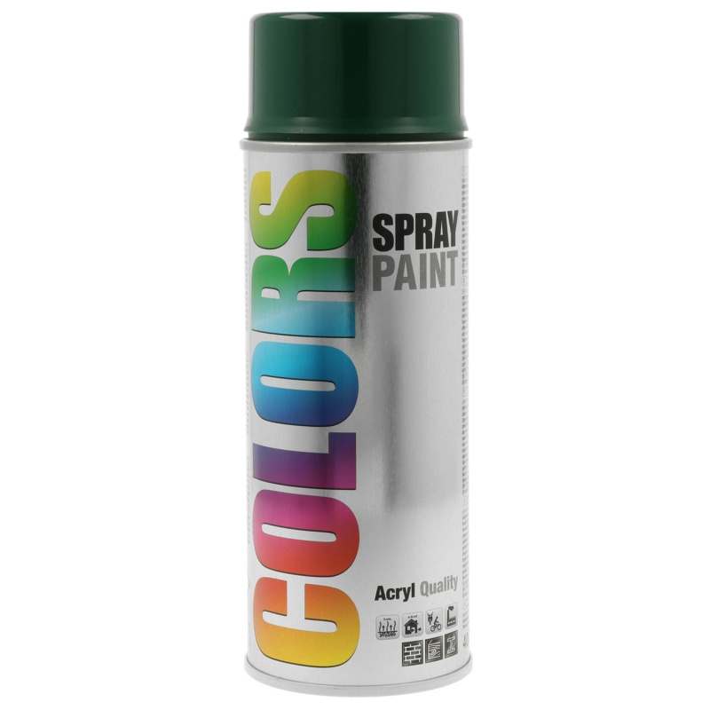 Lak ve spreji COLORS RAL 6005 mechová zelená lesklá 400 ml