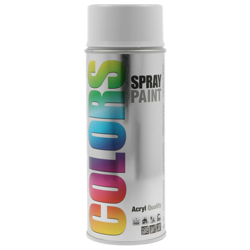 Lak ve spreji COLORS RAL 7035 světle šedá lesklá 400 ml