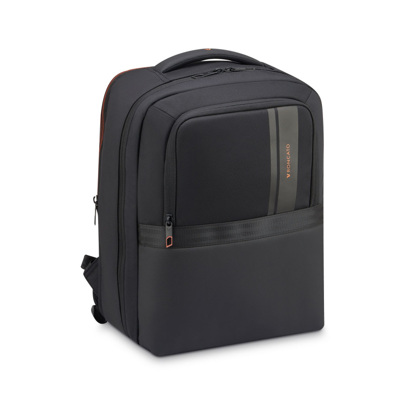 Roncato METROPOLITAN Batoh do kabiny Černá 40cm 24L