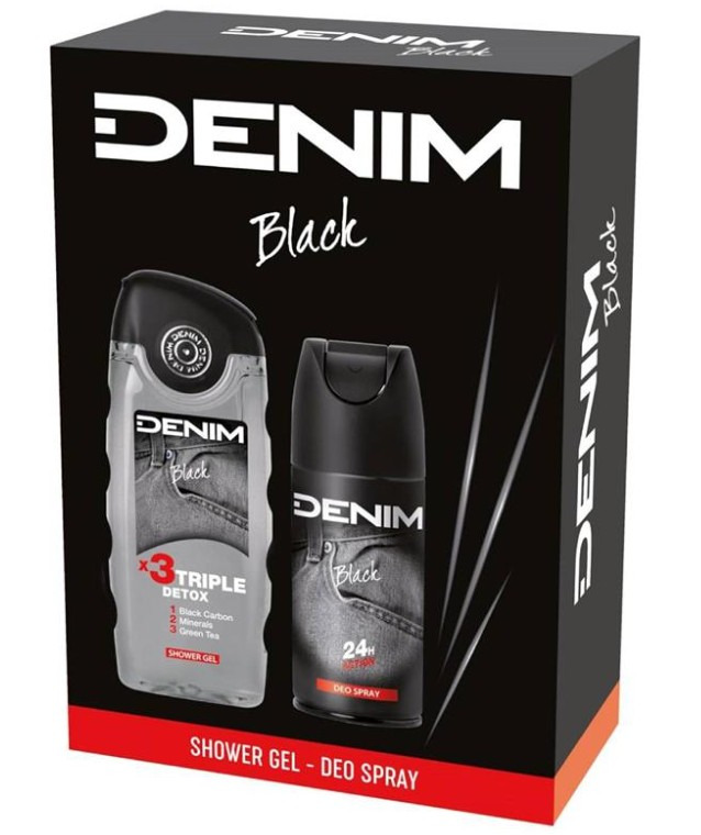 Denim Black - deodorant ve spreji 150 ml + sprchový gel 250 ml