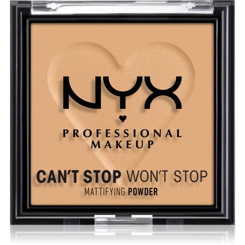 NYX Professional Makeup Can't Stop Won't Stop Mattifying Powder matující pudr odstín 05 Golden 6 g