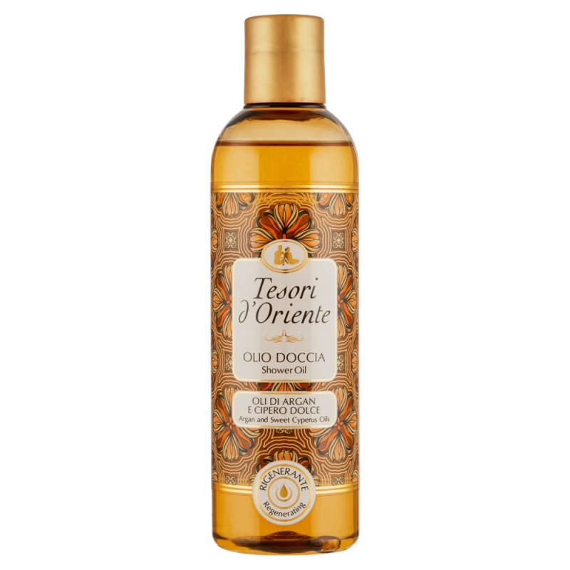 Tesori d'Oriente Sprchový arganový a cyperový olej, 250ml