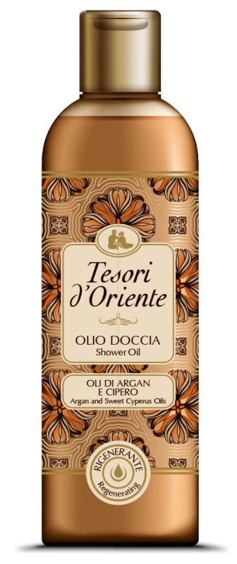 Tesori d'Oriente Sprchový arganový a cyperový olej, 250ml