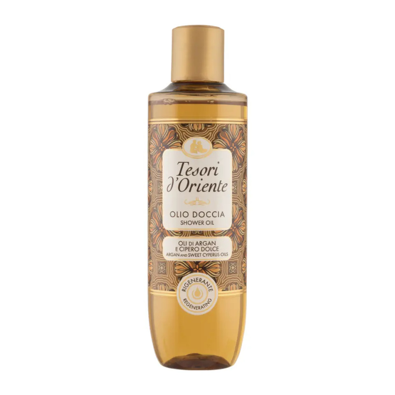 Tesori d'Oriente Sprchový arganový a cyperový olej, 250ml