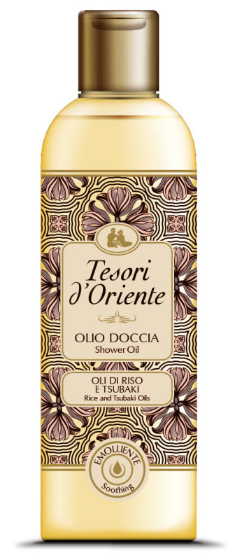 Tesori d'Oriente Sprchový rýžový a Tsubaki olej, 250ml