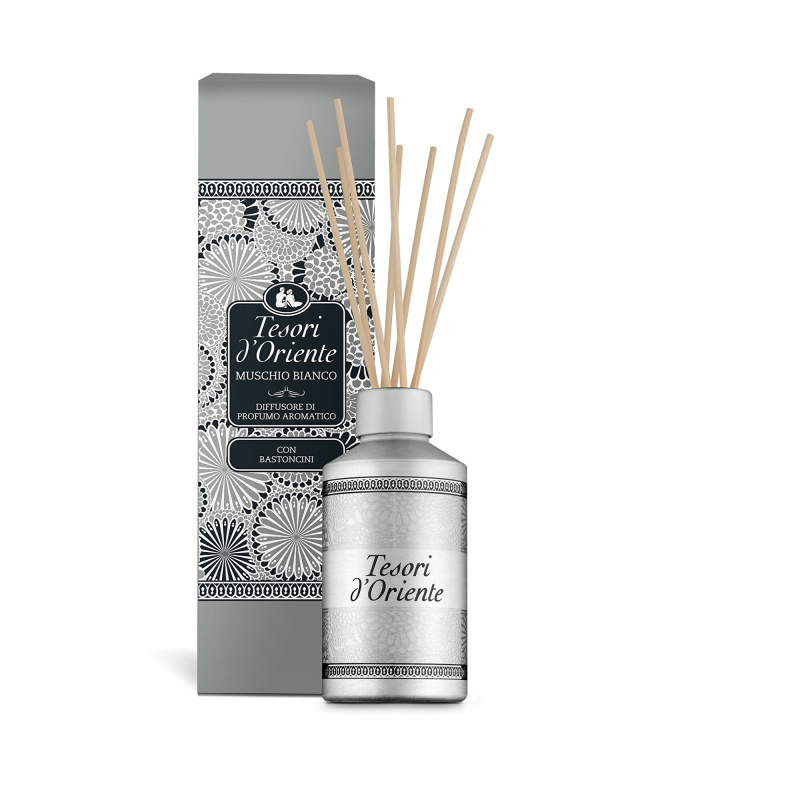 Tesori d'Oriente Difuzér s tyčinkami White musk, 200ml