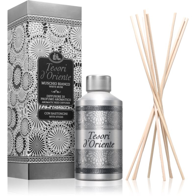 Tesori d'Oriente Difuzér s tyčinkami White musk, 200ml