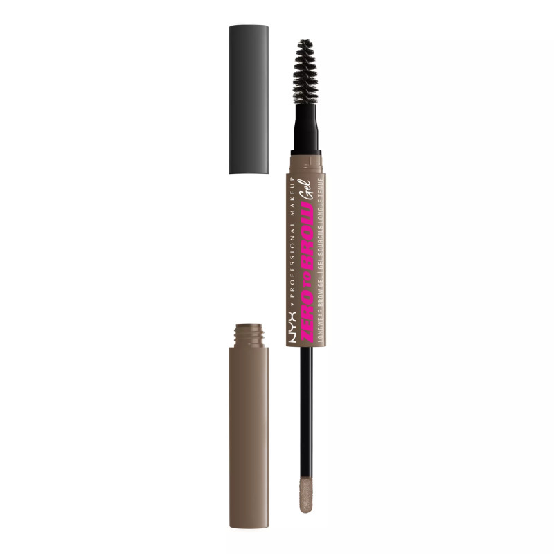 NYX Professional Makeup Zero To Brow Gel gel na obočí s aplikátorem odstín 05 Ash Brown 2 ml