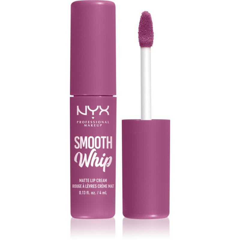 NYX Professional Makeup Smooth Whip Matte Lip Cream sametová rtěnka s vyhlazujícím efektem odstín 19 Snuggle Sesh 4 ml
