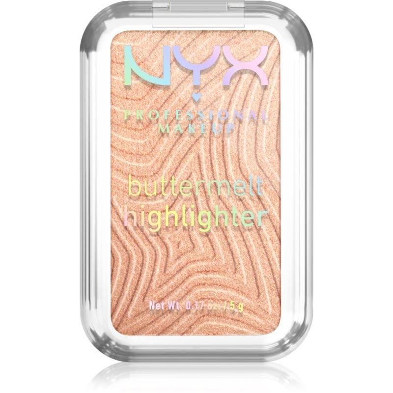 NYX Professional Makeup Buttermelt Highlighter rozjasňovač odstín glaze it butta 10 5 g