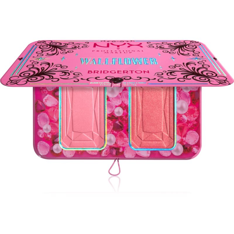 NYX Professional Makeup Bridgerton Royal Blush paleta tvářenek odstín 01 Wallflower 2x5 g