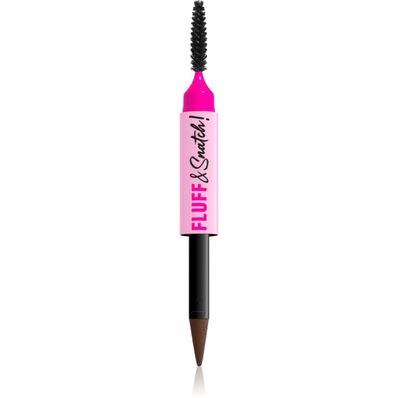 NYX Professional Makeup Fluff & Snatch tužka na obočí s pudrovým efektem odstín Brunette 1 g